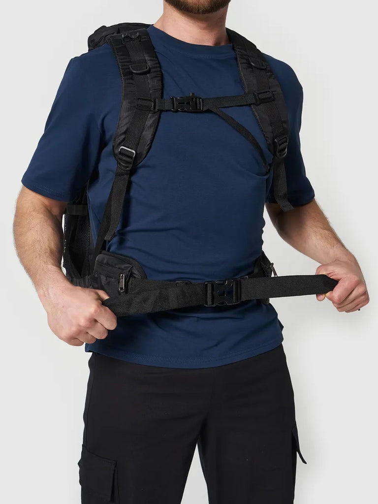 Hiking backpack 65L, trekking, travel, mountaineering, camping, outdoor sport, Evero model