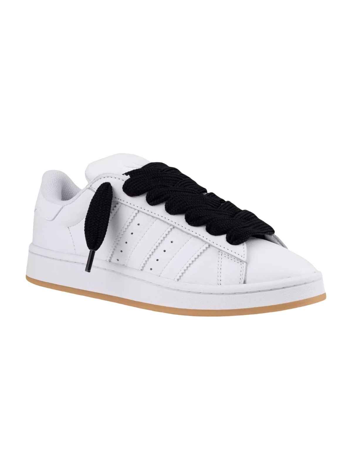 Lacets larges sneakers, lacets plats colorés, lacets épais résistants, mode unisexe, lacets pour baskets et streetwear, y2k, modèle Pencie - Noir 80 cm