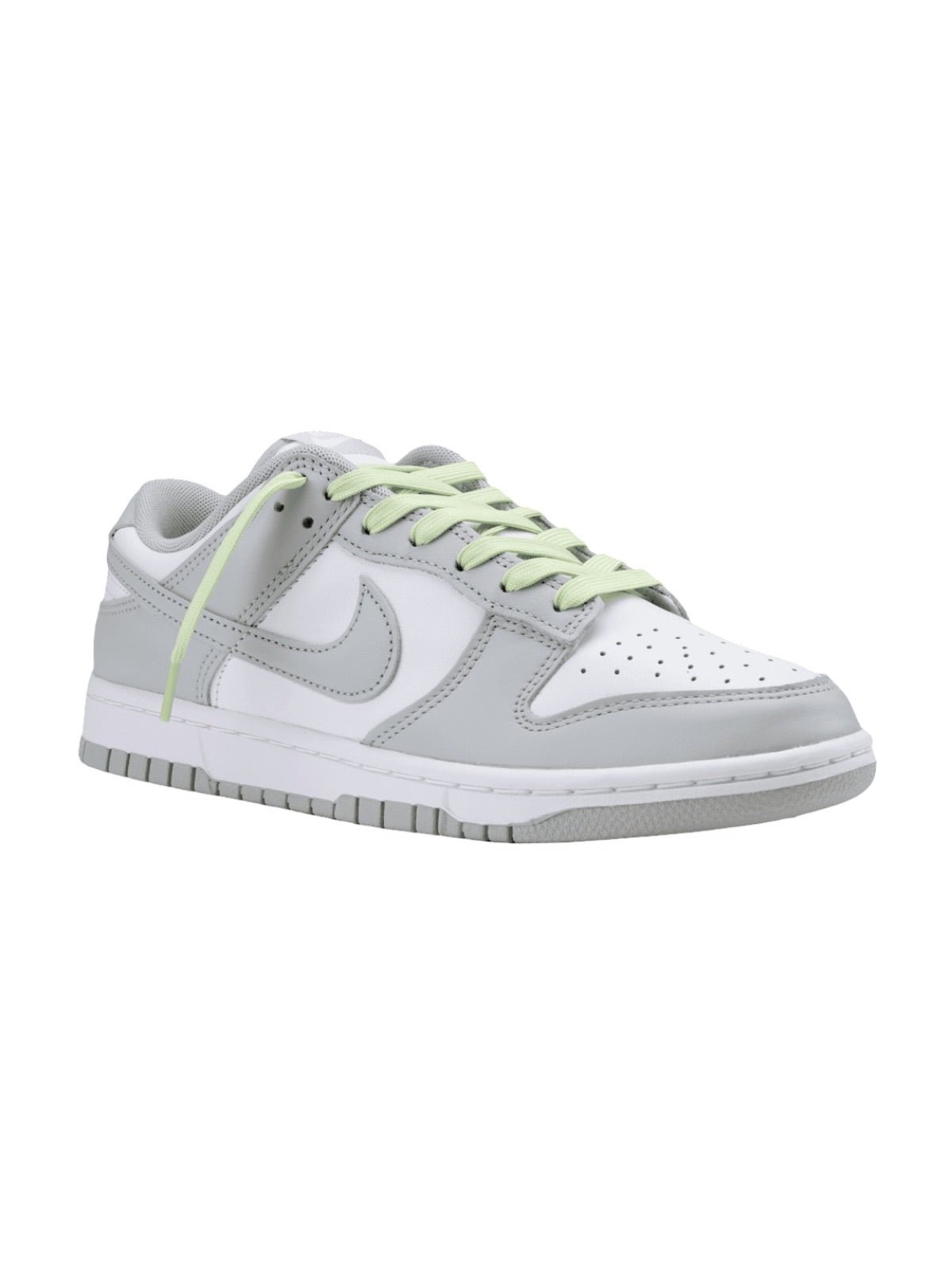 Lacets plats classiques colorés, lacets universels, lacets sneakers résistants à la mode, personnalisation baskets, modèle Mélandre - Vert clair 80 cm
