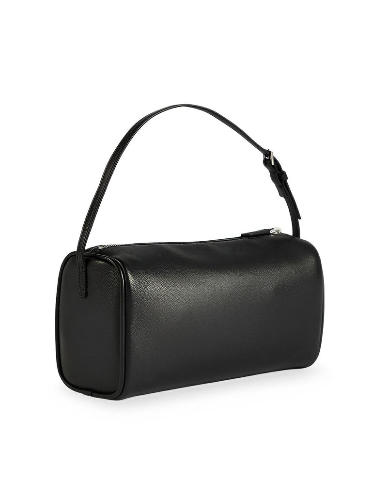 Mini sac à main femme cuir, baguette 90s, petit sac épaule, porté main, bandoulière tendance, modèle Esther - Sac à main - Noir
