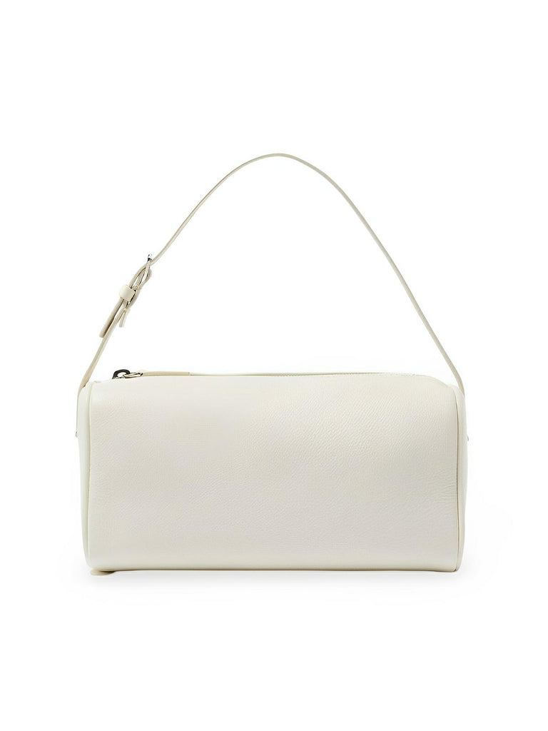 Mini sac à main femme cuir, baguette 90s, petit sac épaule, porté main, bandoulière tendance, modèle Esther - Sac à main - Blanc