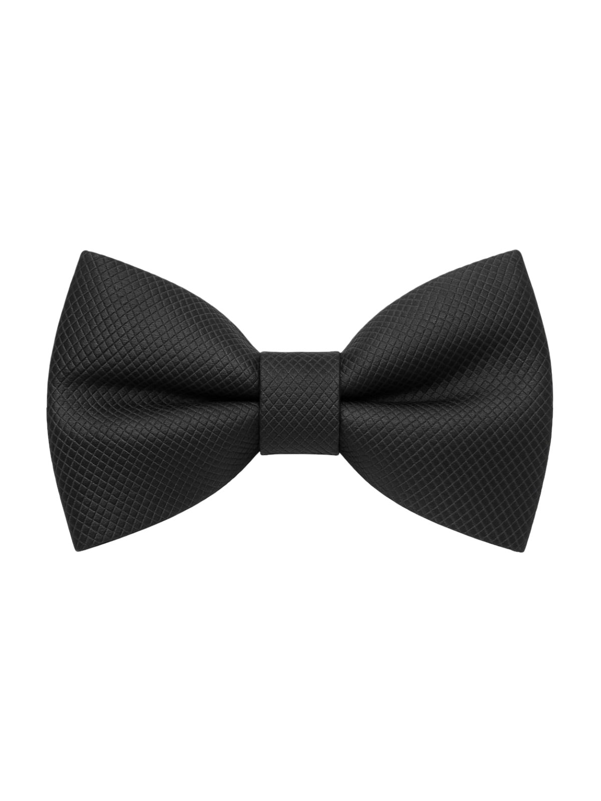 Nœud papillon homme mariage, nœud papillon cérémonie uni, accessoire costard homme, nœud papillon noir, nœud papillon polyester ajustable, modèle Tom - Bonnets - Noir