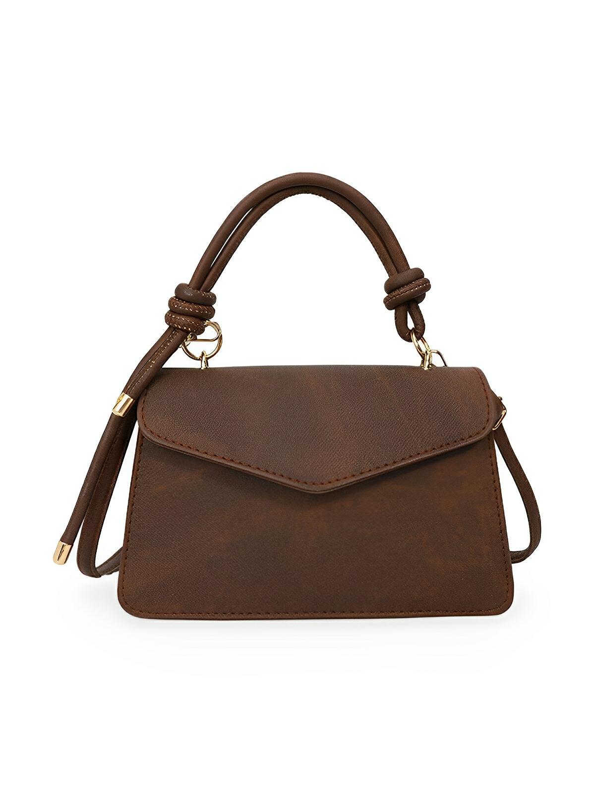 Sac à Main Femme Navy Marron Marine - Bandoulière Réglable, Plusieurs Poches, Simili Cuir