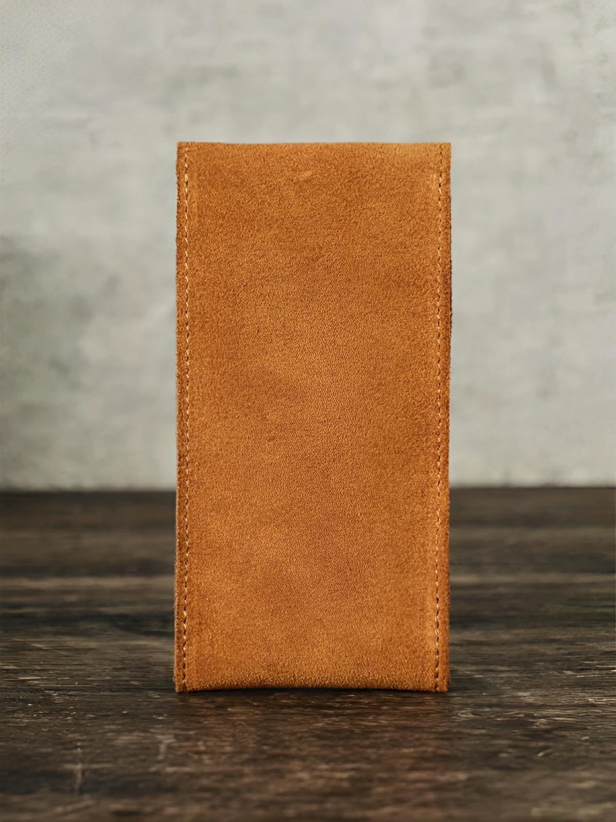 Pochette à montres, en cuir, rangement idéal, modèle Arsénius - Coffret - Camel