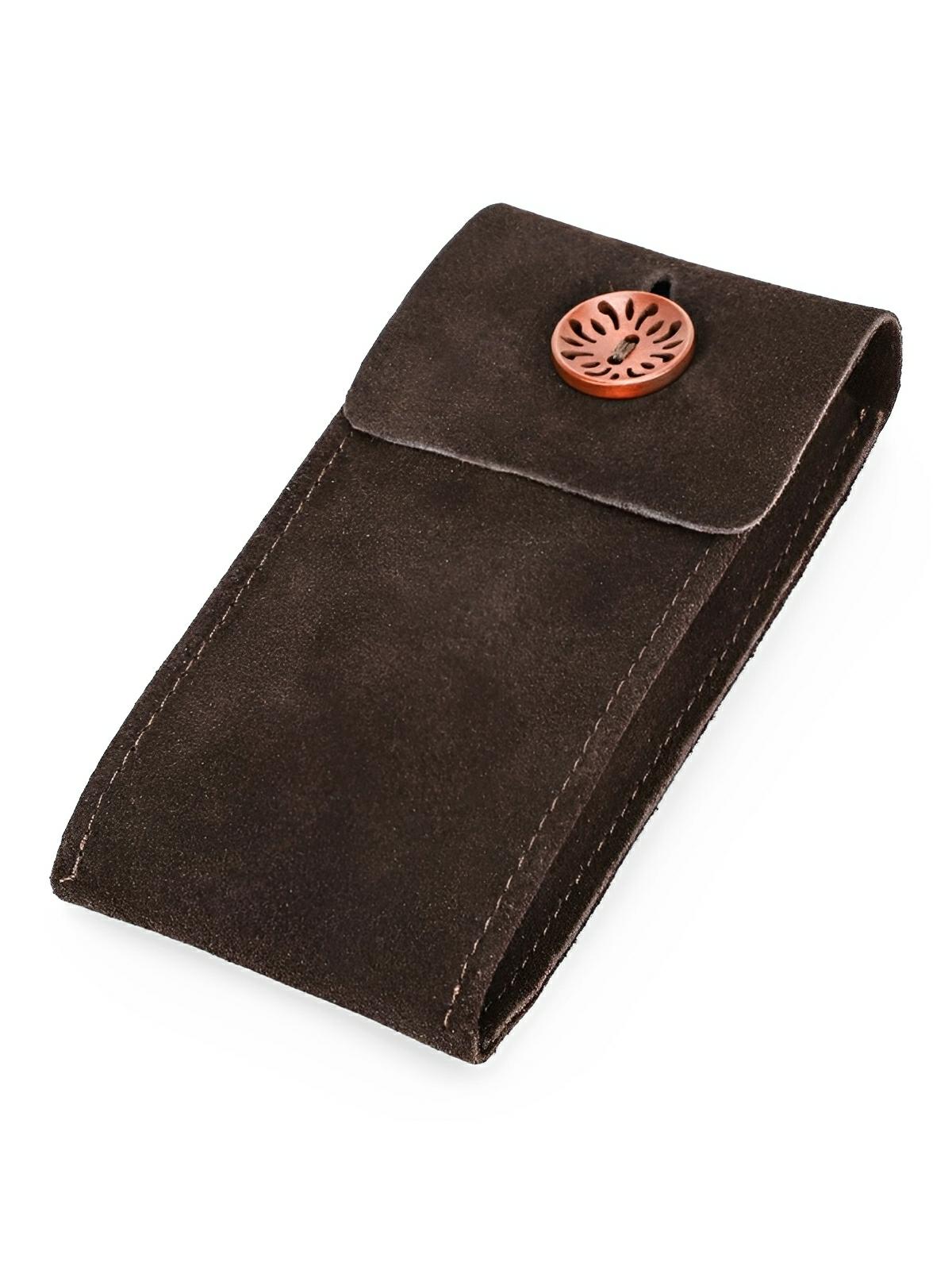 Pochette à montres, en cuir, rangement idéal, modèle Arsénius - Coffret - Café