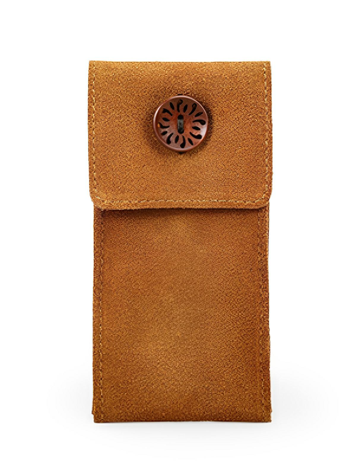 Pochette à montres, en cuir, rangement idéal, modèle Arsénius - Coffret - Camel