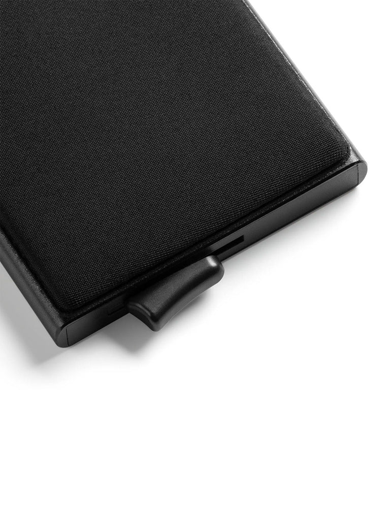 Porte - cartes en aluminium avec protection RFID, ultra - fin, à mécanisme d’éjection rapide, modèle Xylen - Porte - feuille - Noir