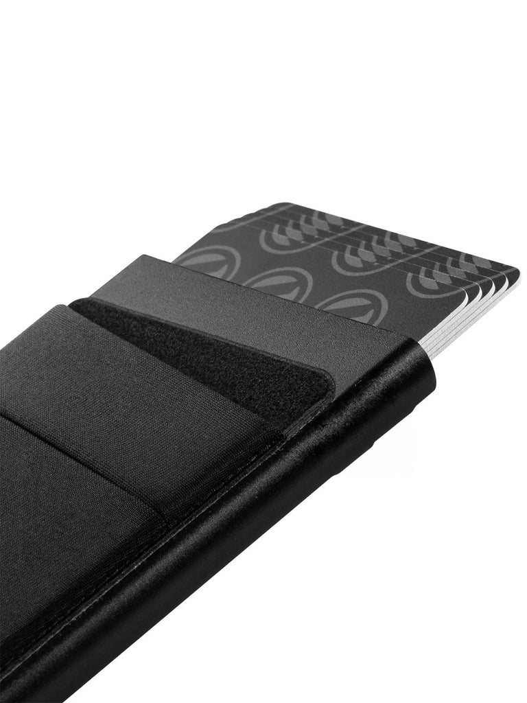Porte - cartes en aluminium avec protection RFID, ultra - fin, à mécanisme d’éjection rapide, modèle Xylen - Porte - feuille - Noir