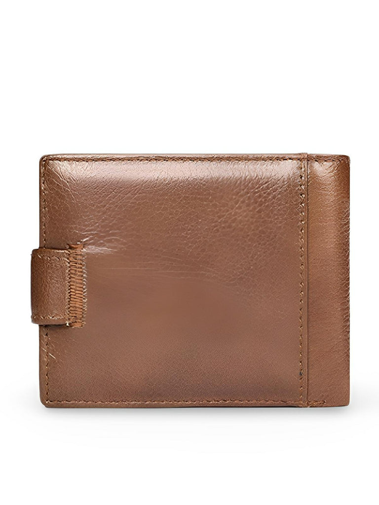 Portefeuille cuir véritable homme, RFID sécurisé, grande capacité, compartiment monnaie, modèle Merlin - Porte - feuille - Cognac