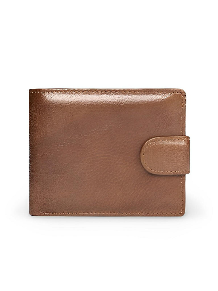 Portefeuille cuir véritable homme, RFID sécurisé, grande capacité, compartiment monnaie, modèle Merlin - Porte - feuille - Camel