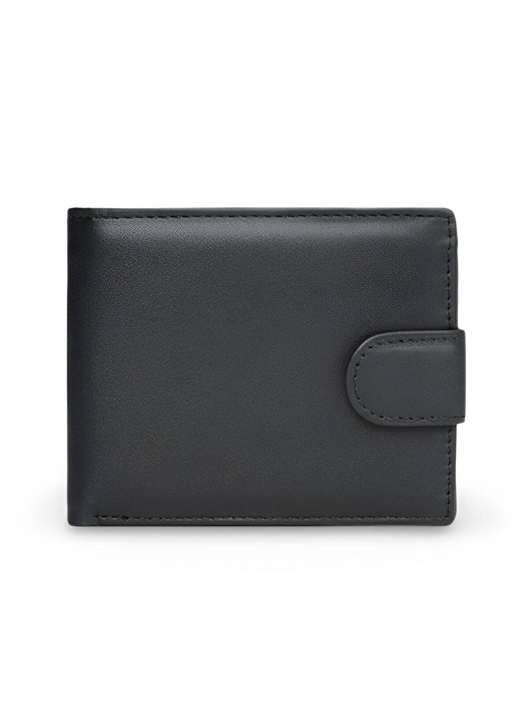 Portefeuille cuir véritable homme, RFID sécurisé, grande capacité, compartiment monnaie, modèle Merlin - Porte - feuille - Noir