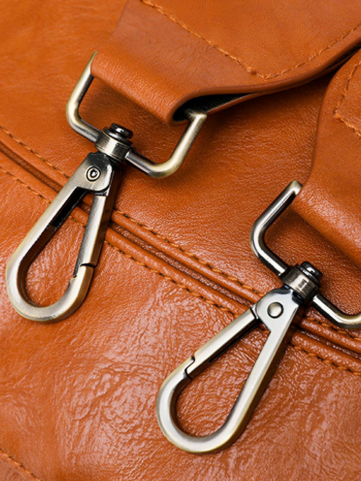 Sac à bandoulière croissant femme, simili vegan, grande capacité, léger et tendance, modèle Tatianah - Sacoche - Camel