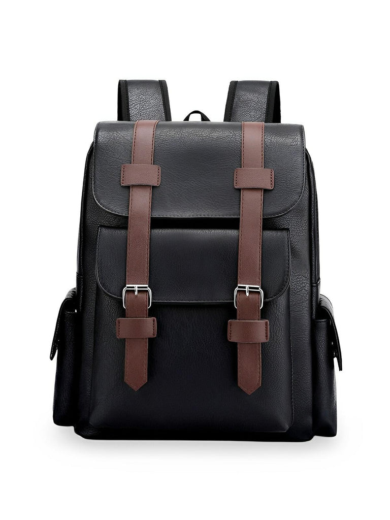 Sac à dos à grande capacité, pour la vie quotidienne, au design moderne, modèle Ludovic - Sac à dos - Noir