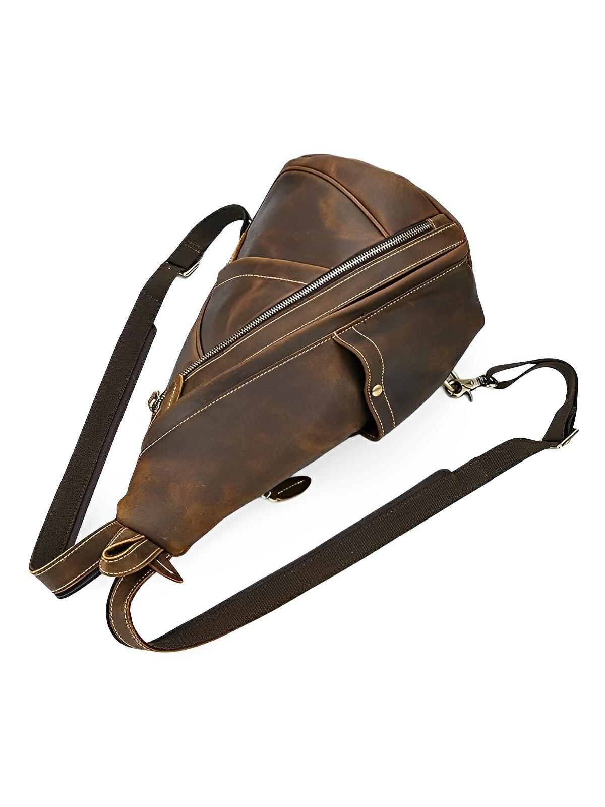 Sac à dos cuir, adaptable pour toutes situations, vintage, modèle Rémi - Sac à dos - Marron