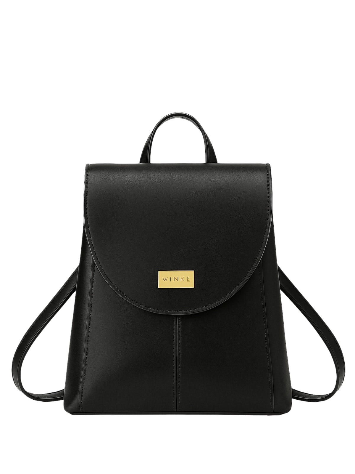 Sac à dos cuir femme, sac à dos ville, sac dos souple, sac dos fermeture magnétique, sac dos quotidien, modèle Osanne - Sac à dos - Noir