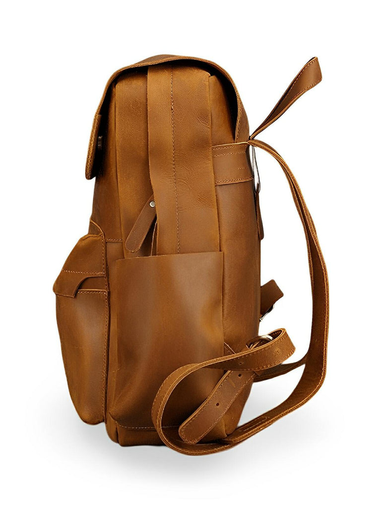 Sac à dos en cuir, un classique très élégant, modèle Xantin - Sac à dos - Café