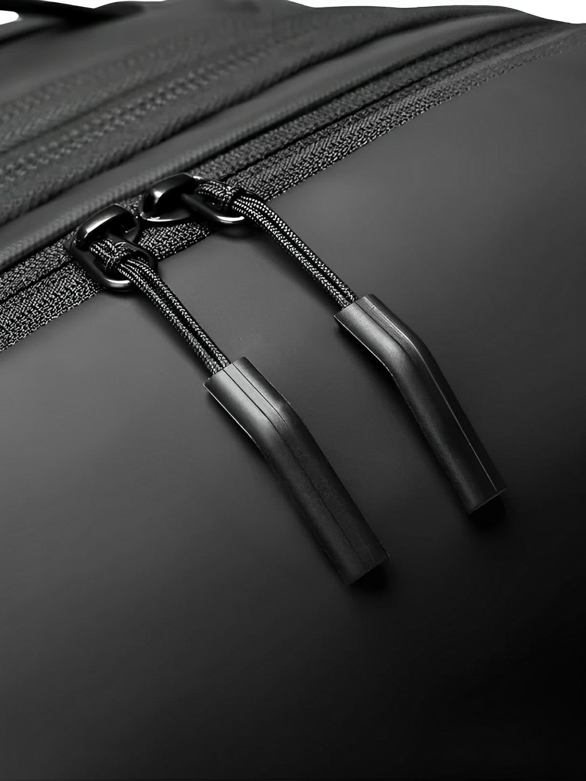 Sac à dos homme, multifonction, à grande capacité, extensible et imperméable, modèle Athanase - Sac à dos - Noir