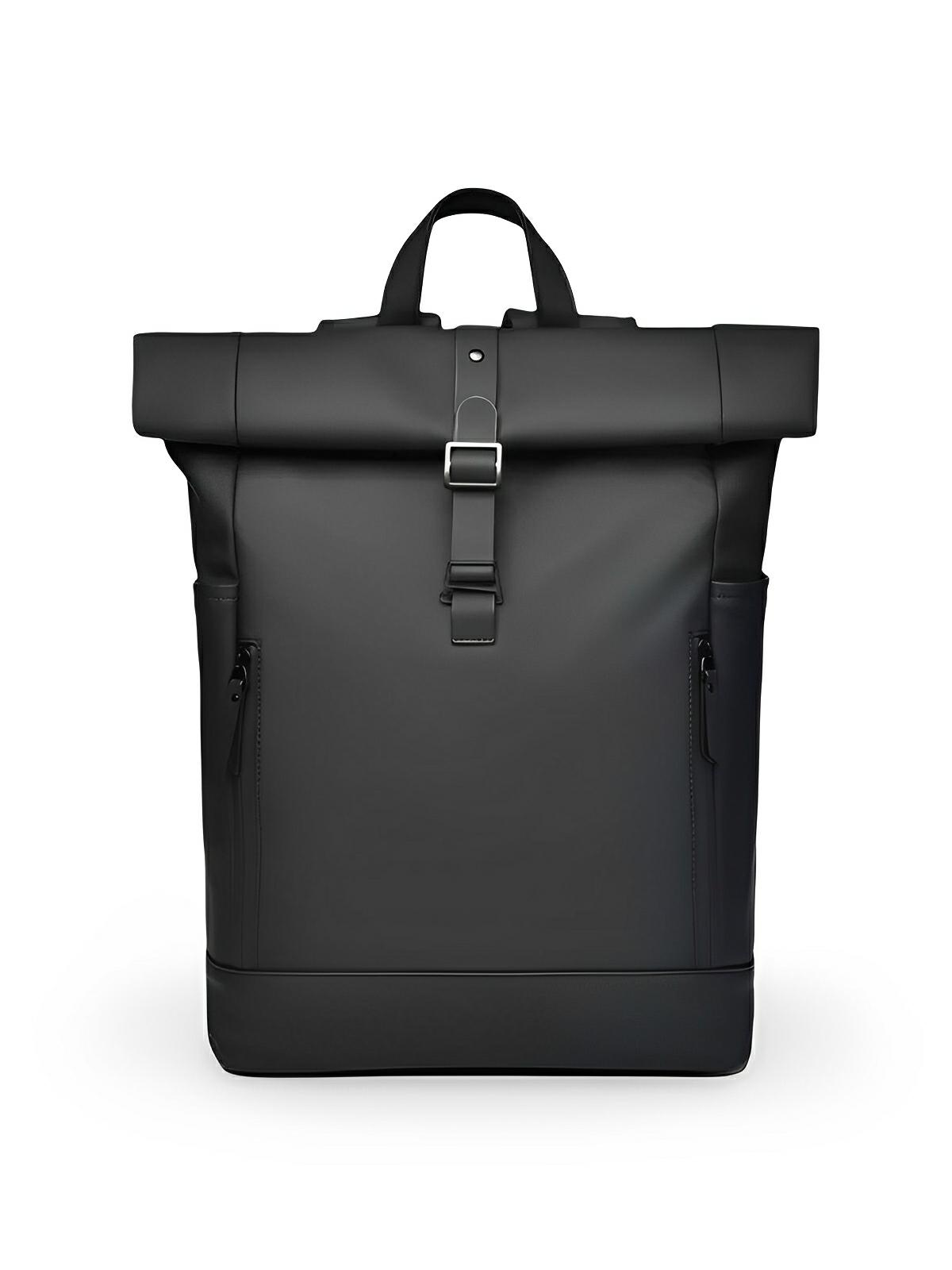 Sac à dos imperméable, grand volume, confort quotidien, au style unisexe, modèle Erwan - Sac à dos - Noir