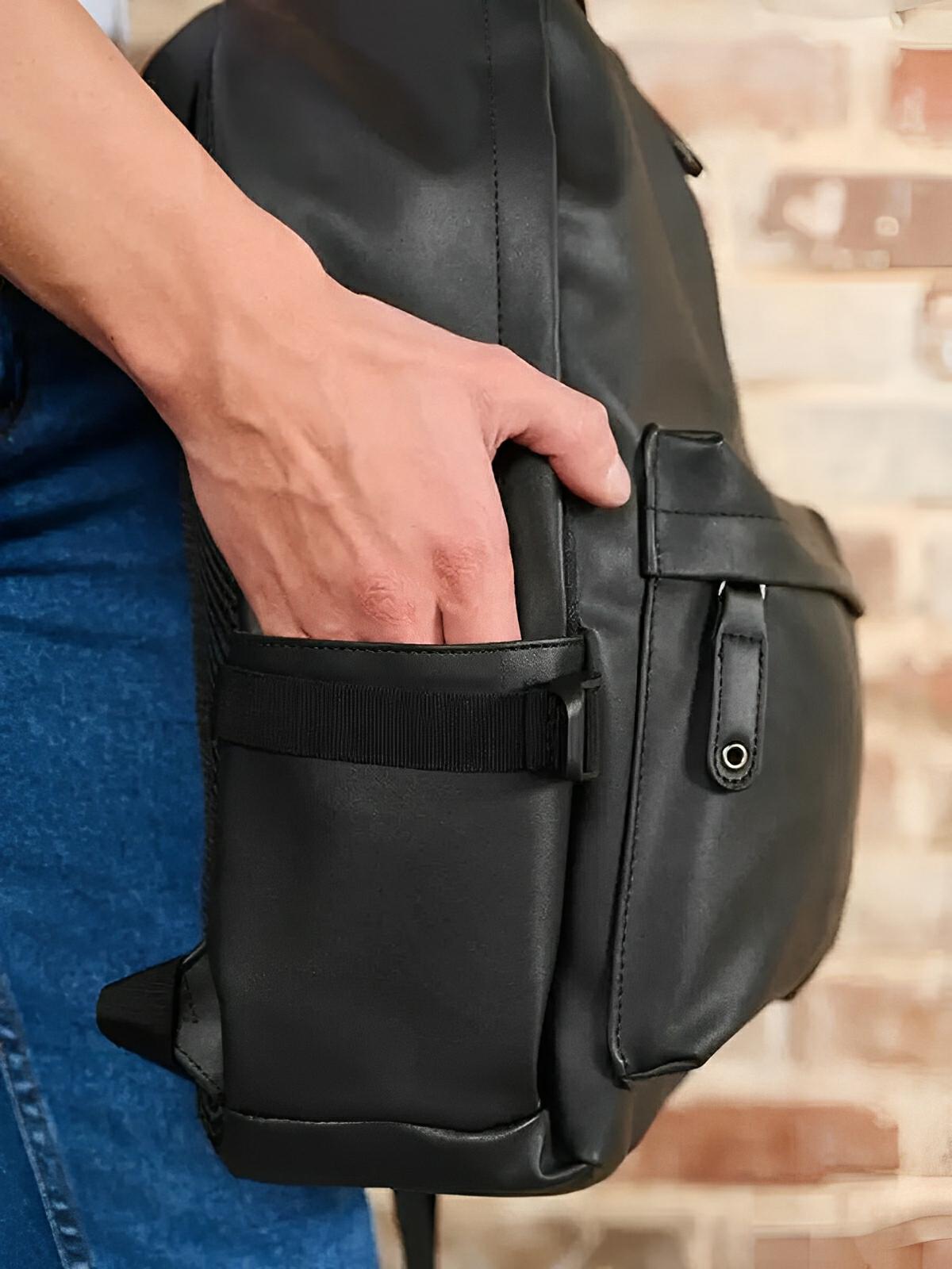 Sac à dos pour homme, simple de transport, style urbain, modèle César - Sac à dos - Noir
