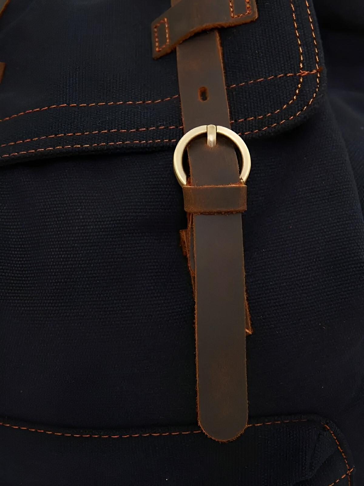 Sac à dos rétro en toile, grand, pour homme, idéal pour voyager, modèle Arselin - Sac à dos - Marron