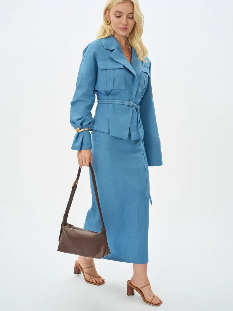 Sac à main baguette, simili vegan, hobo tendance, bandoulière réglable, pochette incluse, y2k, modèle Déborah - Sac à main - Marron