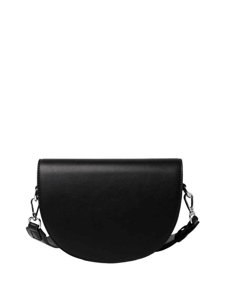 Sac à main bandoulière femme, sac demi - lune, sac PU, sac minimaliste, petit sac épaule, modèle Coloma - Sac à main - Noir