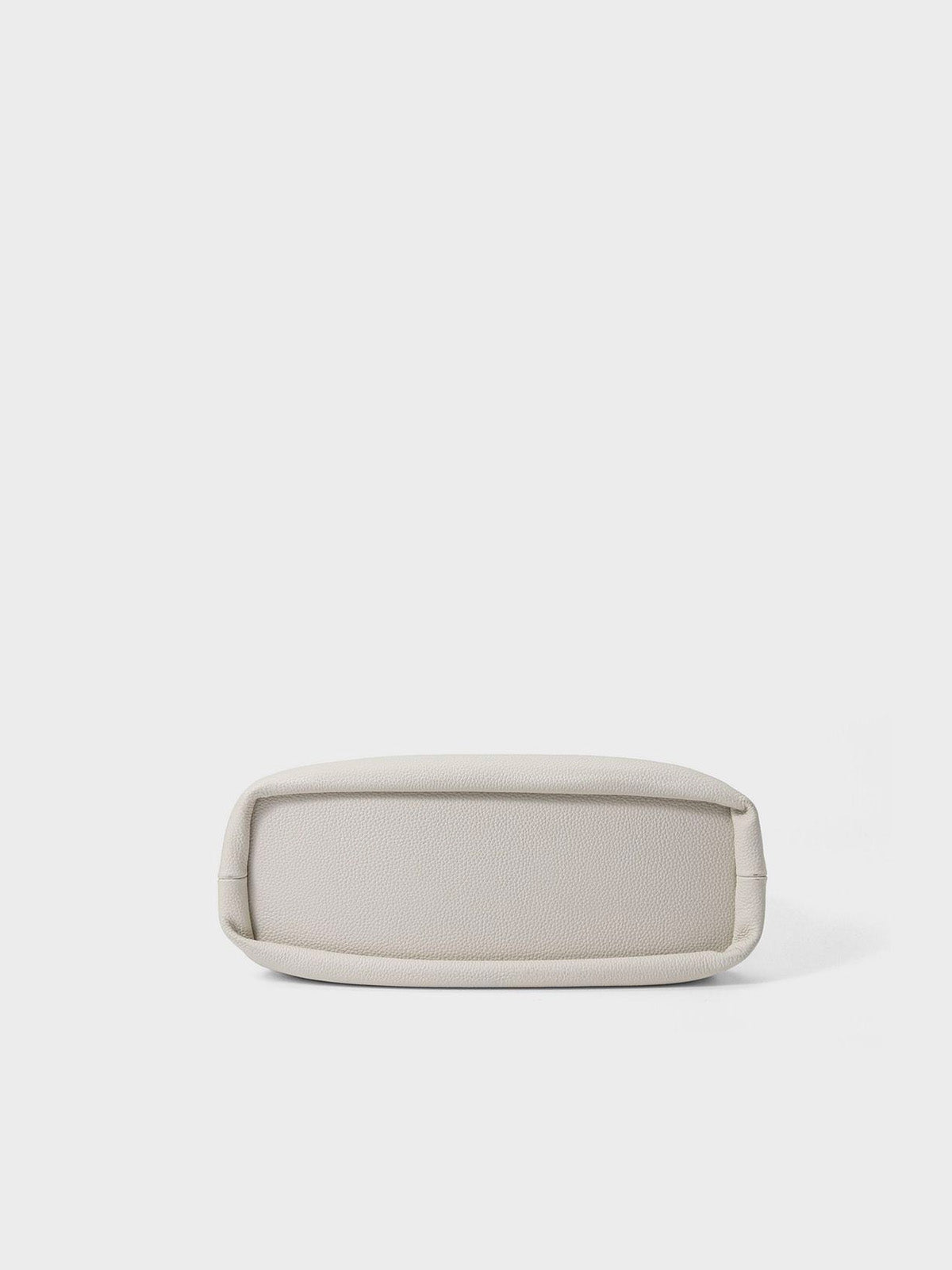 Sac à main en cuir ivoire, porté main et épaule, grande capacité, souple, zip sécurisé, modèle Andreane - Sac à main - Blanc
