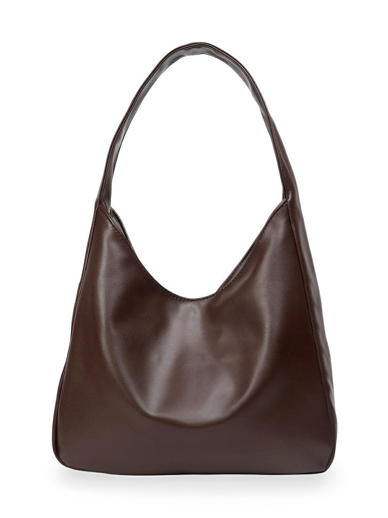 Sac à main en simili vegan, élégant et tendance, style hobo, modèle Cécile - Sac à main - Rouge
