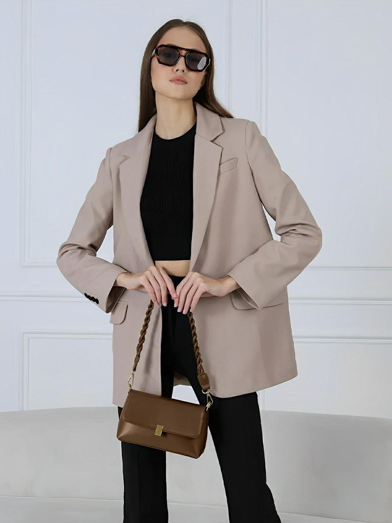 Sac à main femme, à épaule en simili vegan, bandoulière, vintage rectangulaire, quotidien chic, modèle Patricia - Sac à main - Marron