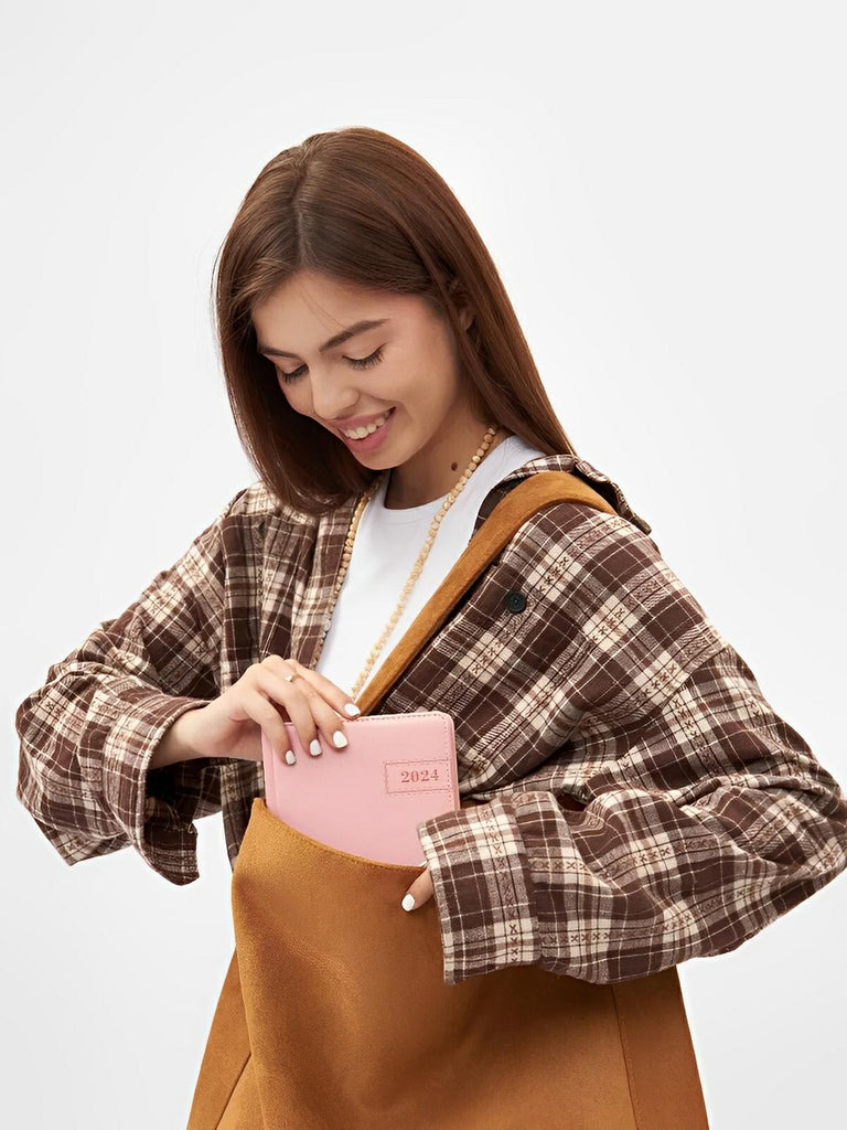 Sac à main femme, grand cabas en suédine, style urbain, polyvalent et tendance, modèle Caroline - Sac à main - Marron