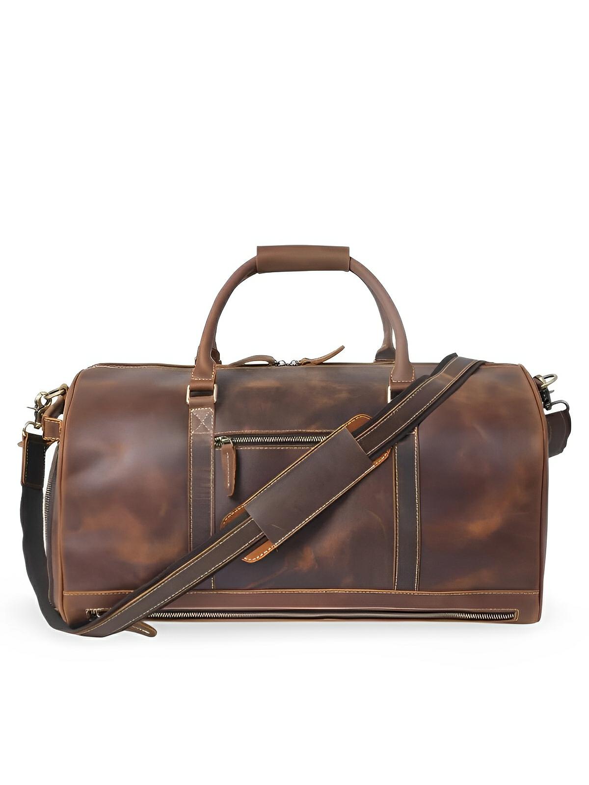 Sac de voyage cuir femme brun vintage Signe / Dixie Sac de voyage cuir femme brun vintage Signe / Dixie