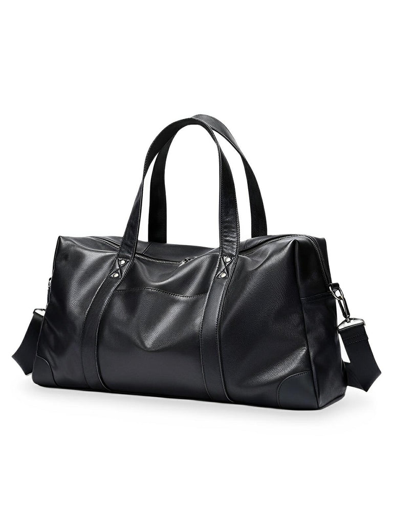 Sac de voyage d'affaires en cuir, pour l'homme actif, modèle Dagobert - Sac de voyage - Noir
