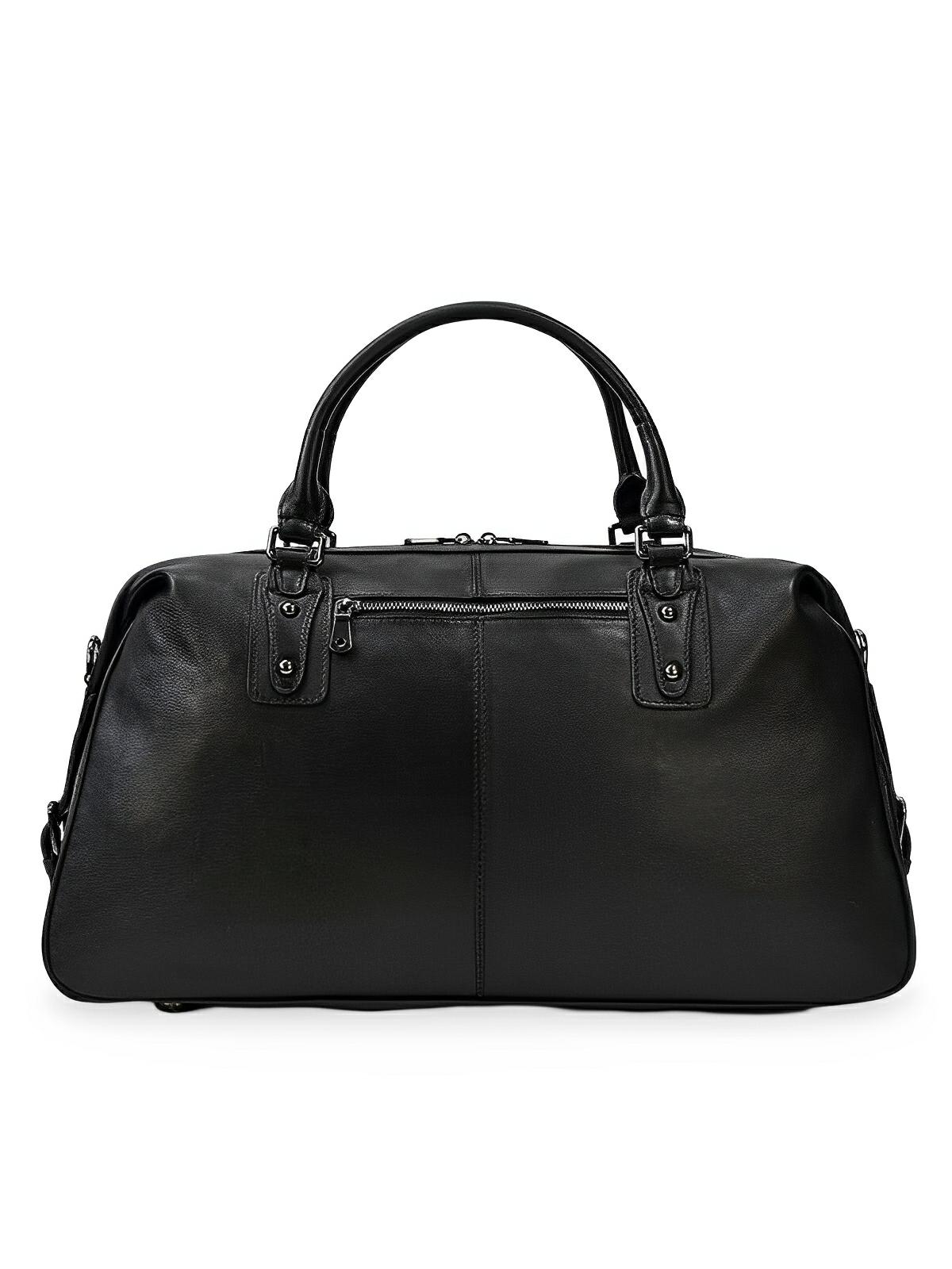Sac de voyage en cuir, pour l'homme moderne, modèle Severin - Sac de voyage - Noir