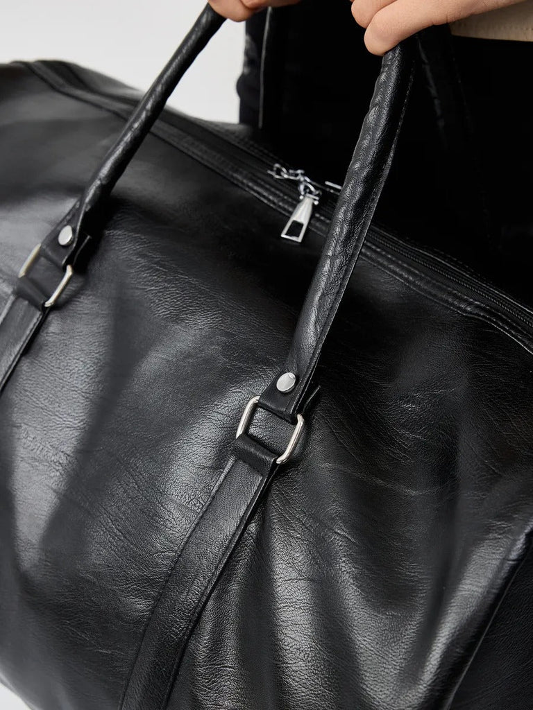 Sac de voyage, sac de vacances, sac imperméable sport, sac week - end compartiment chaussures, sac grande capacité, modèle Florie - Sac de voyage - Noir