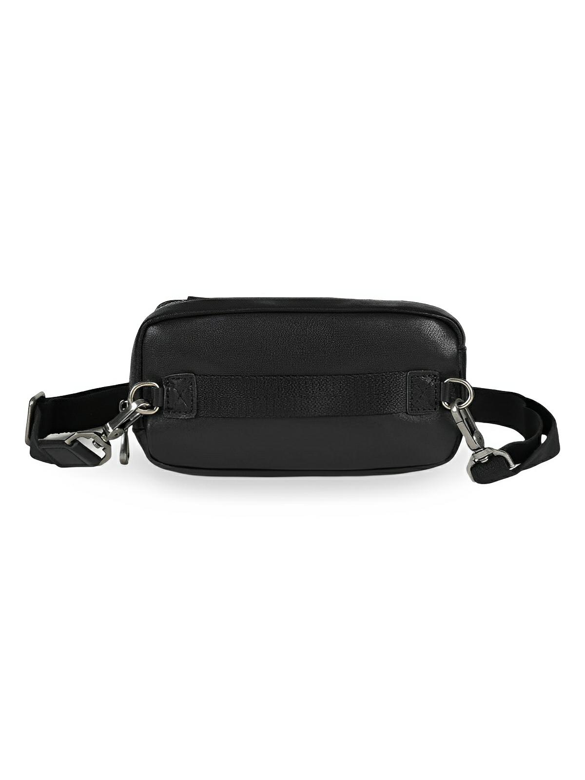 Sacoche à bandoulière en cuir, compact et fonctionnelle, modèle Marien - Sacoche - Noir