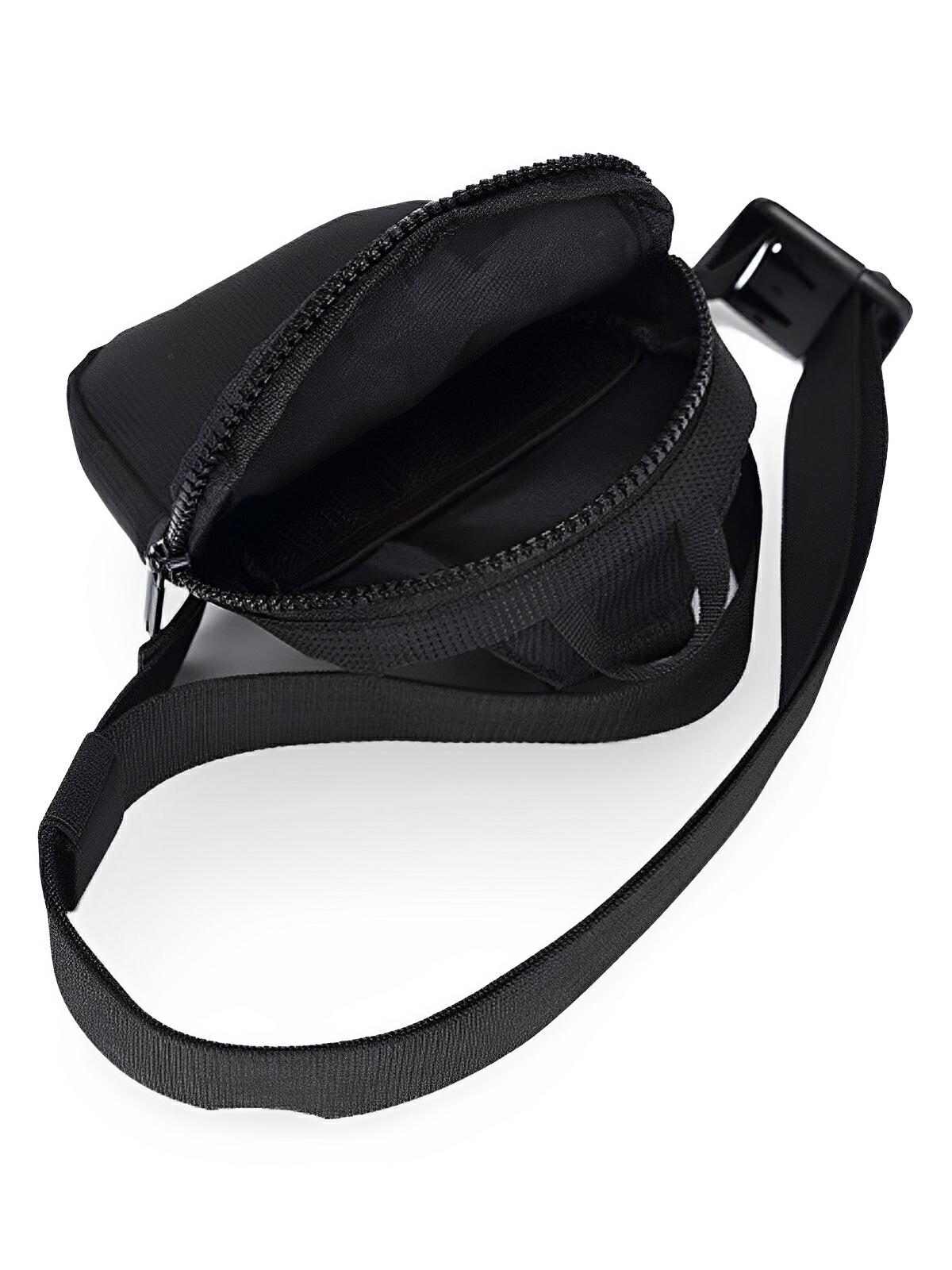 Sacoche bandoulière compact, homme, nylon résistant, léger, design minimaliste, usage quotidien, modèle Luk - Sacoche - Noir