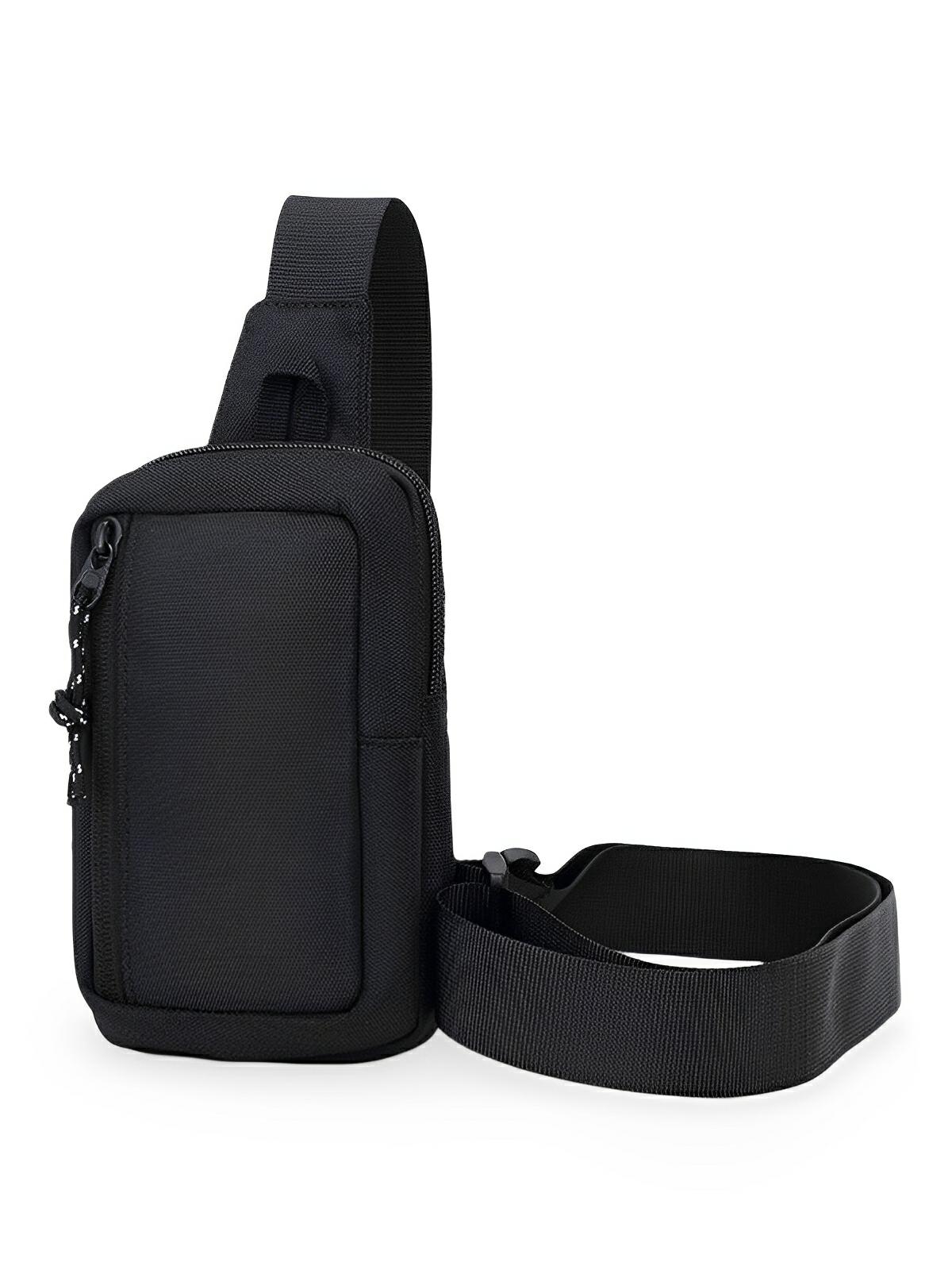Sacoche bandoulière homme, compact et léger, design urbain, idéal pour smartphone et accessoires, résistant à l’eau, modèle Kyan - Sacoche - Noir