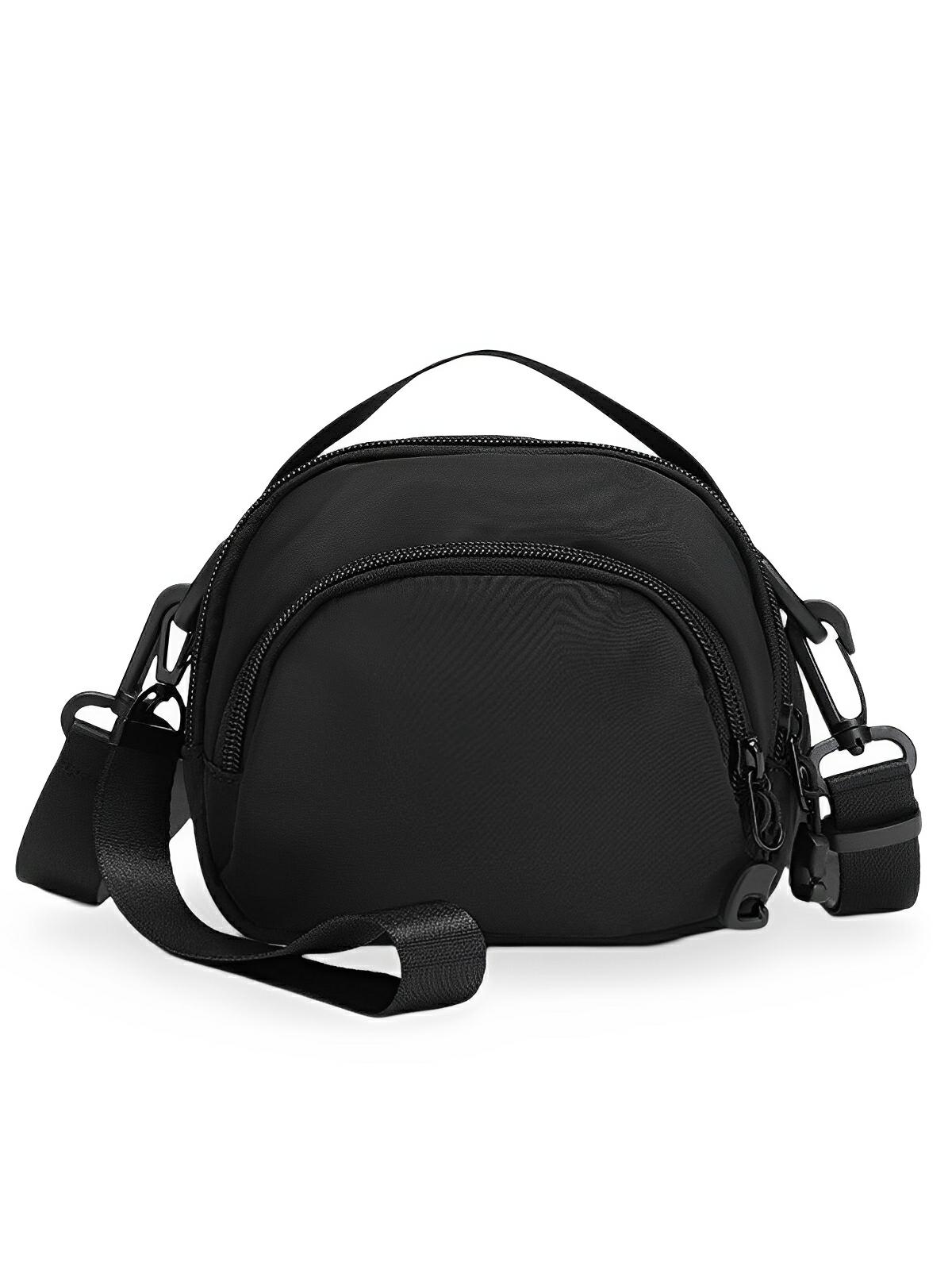 Sacoche bandoulière homme, compact, léger, rangement pratique, multi - compartiments, modèle Iro - Sacoche - Noir