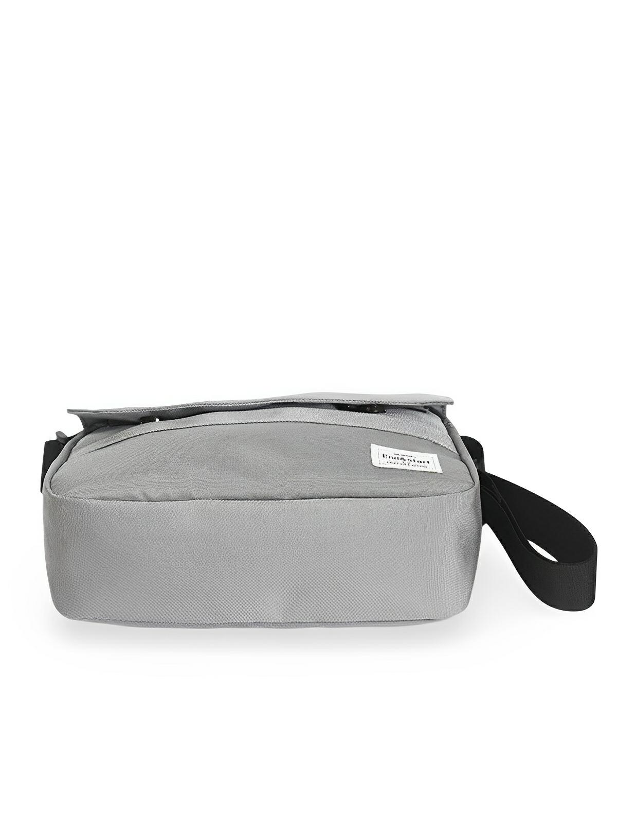 Sacoche bandoulière homme, toile résistante, compact, poches multiples, modèle Loris - Sacoche - Gris