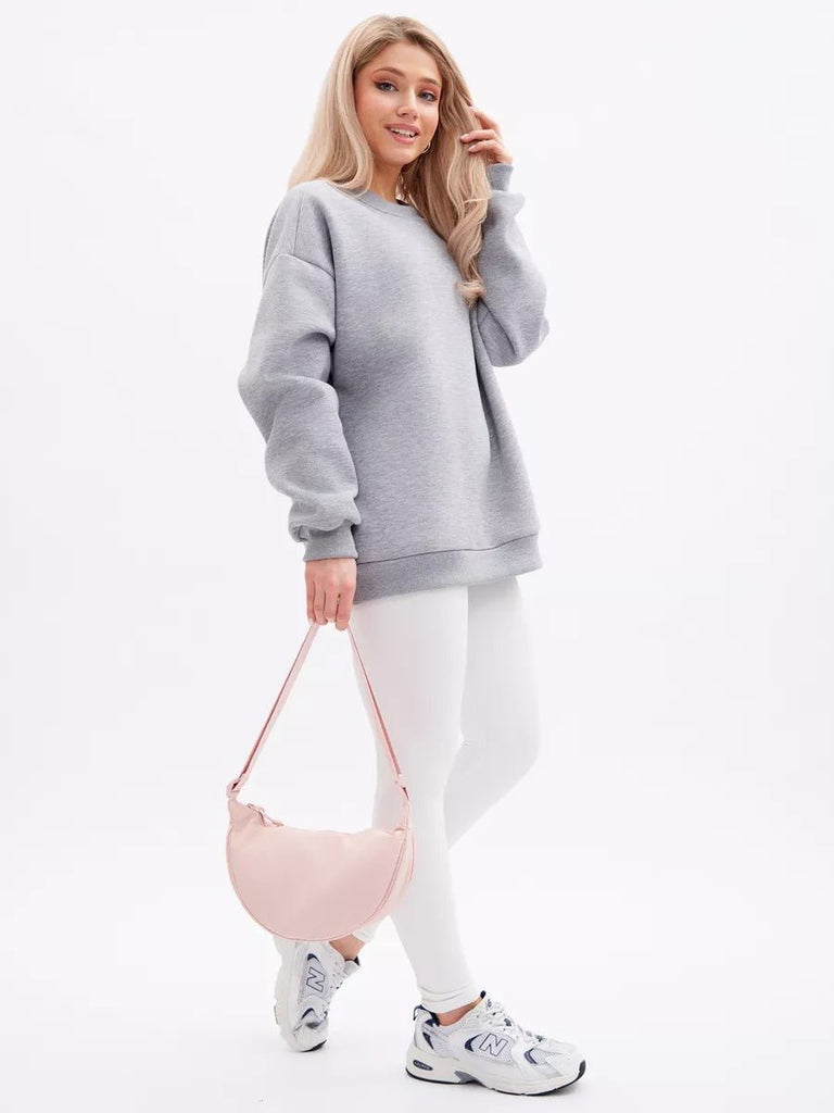 Sacoche nylon femme, sac demi - lune, sac bandoulière léger, sac de poitrine, sac streetwear y2k, modèle Josina - Sacoche - Rose