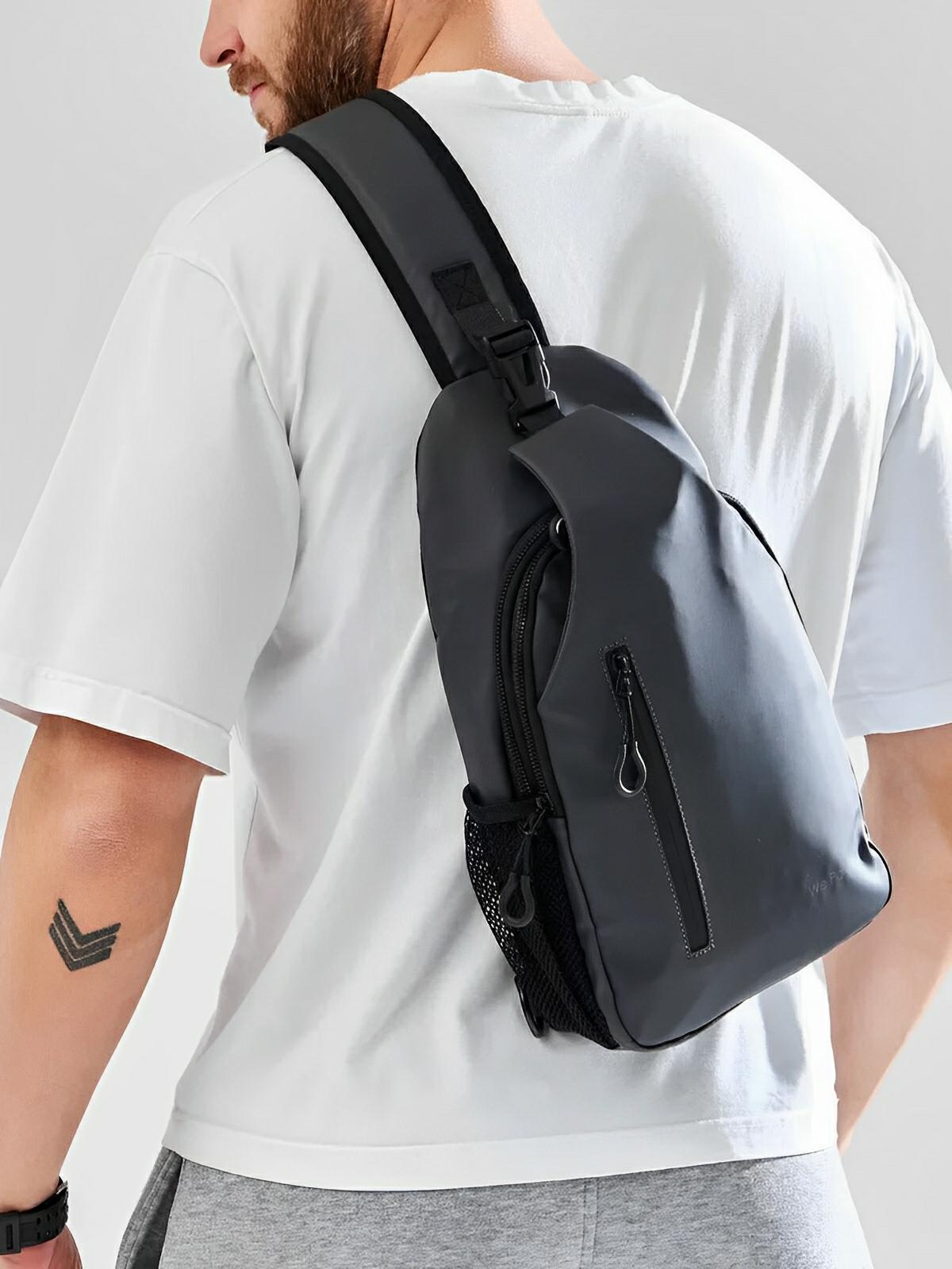 Sacoche pour homme, compact, imperméable, port USB, rangement optimisé, modèle Tolan - Sacoche - Gris