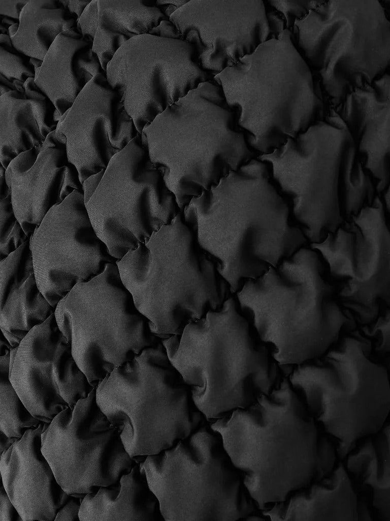 Tote - bag nuage oversize, sac matelassé, sac bandoulière doux, sac hobo rembourré, sac fourre - tout moderne, style Y2K, modèle Catherine - Tote - bag - Noir