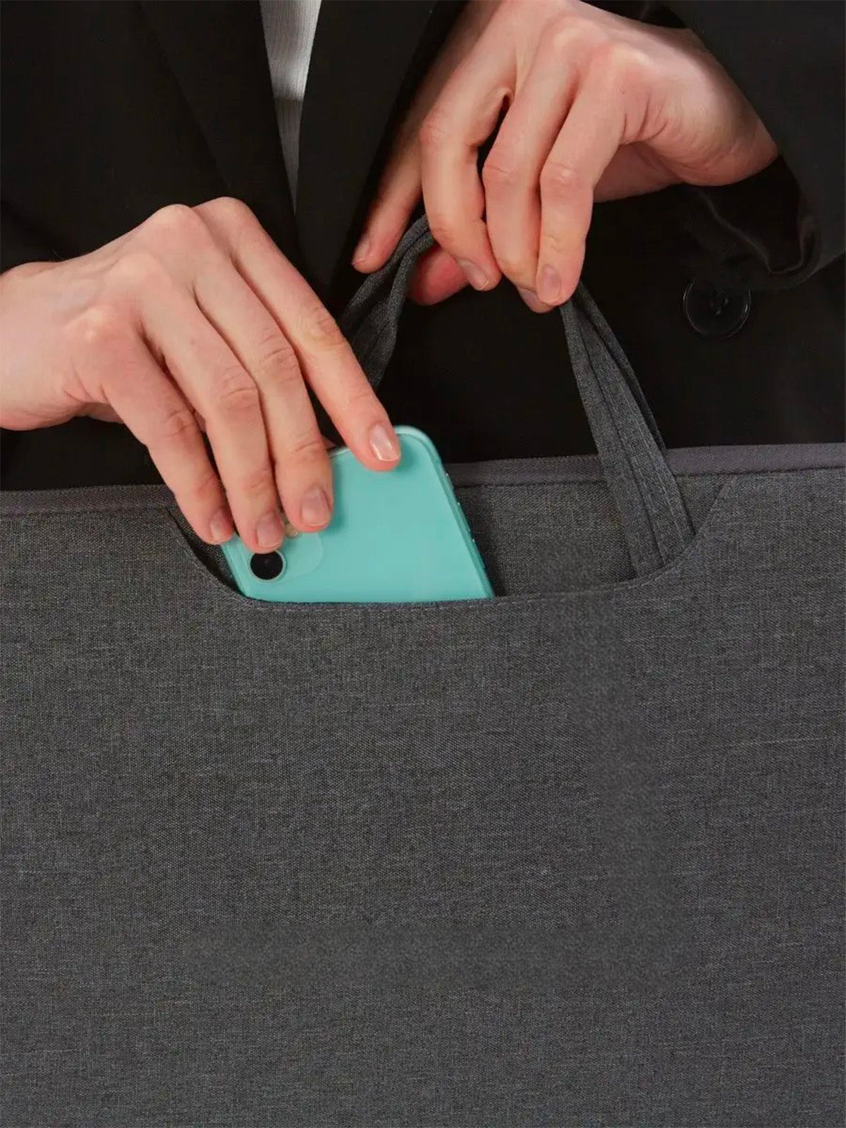 Housse pour ordinateur portable, poignée intégrée, design fin, anti-choc, sac de pc, modèle Nora