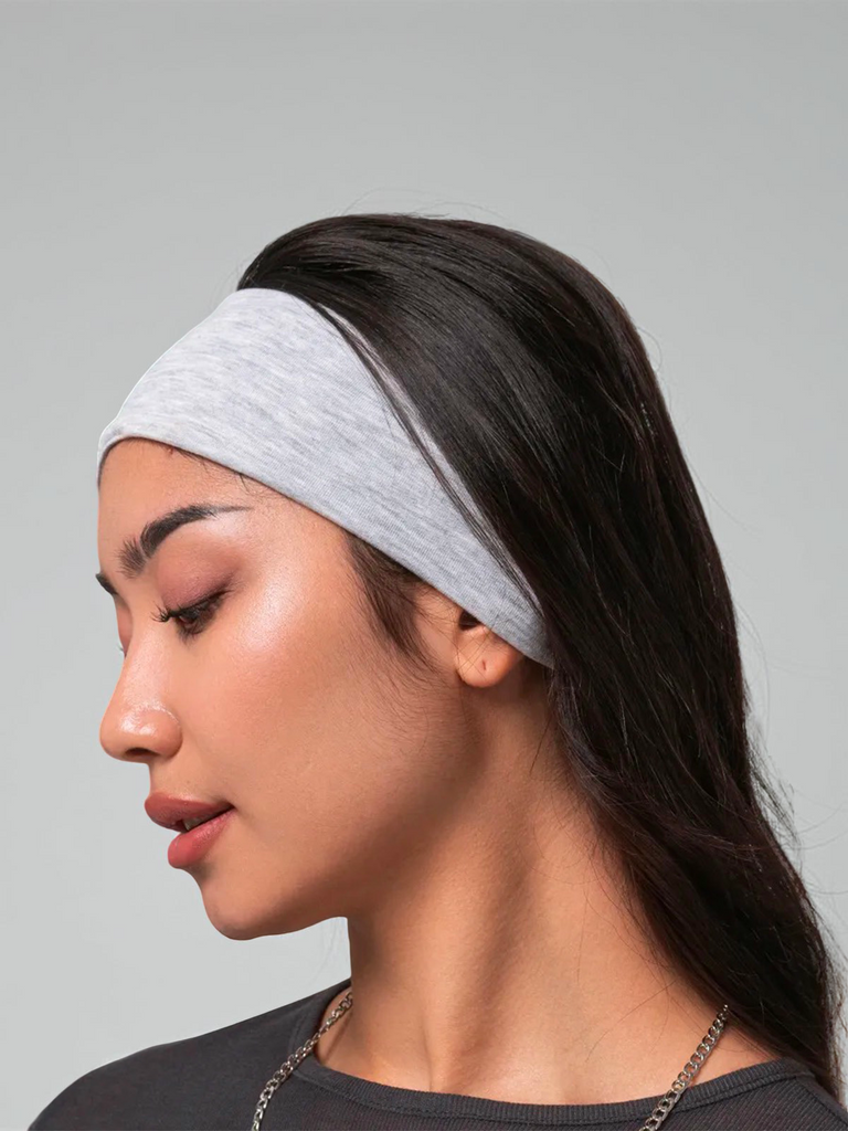 Lot de 6 bandeaux cheveux femme, bandeau large extensible, accessoire coiffure sport yoga fitness, headband coton doux, bandeau maquillage soin visage, modèle Elinda