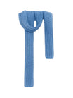 Écharpe courte unisexe en laine mélangée, mini foulard tricoté, douceur chaude pour l’hiver, style minimal chic, accessoire tendance automne hiver, modèle Migène