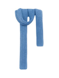 Écharpe courte unisexe en laine mélangée, mini foulard tricoté, douceur chaude pour l’hiver, style minimal chic, accessoire tendance automne hiver, modèle Migène