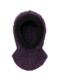 Cagoule tricotée douce, bonnet col intégré en fausse fourrure, accessoire hiver chaud et coloré, modèle Nitra