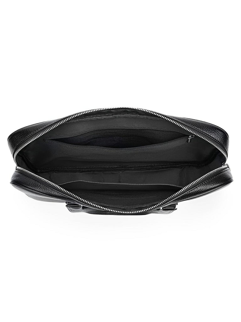 Sac en cuir véritable, porte-documents homme, format A4, bandoulière réglable, au design business, modèle Mauclerc