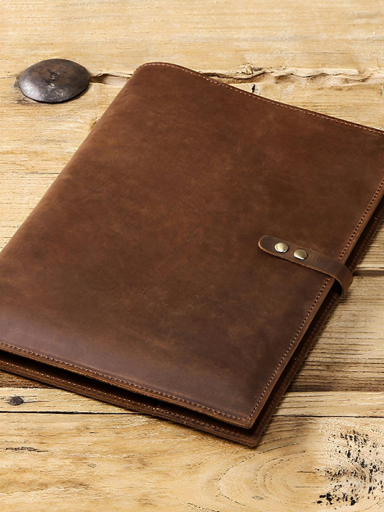 Housse en cuir pour tablette, iPad Pro 12.9, pochette de rangement, porte-cartes, support stylo et rabat sécurisé, modèle Tarcisius