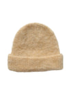 Bonnet en laine mohair d'alpaga duveteux, toucher doux et chaud, look épuré et moderne, couleur unie ou contrastée, parfait pour l’hiver, modèle Skia